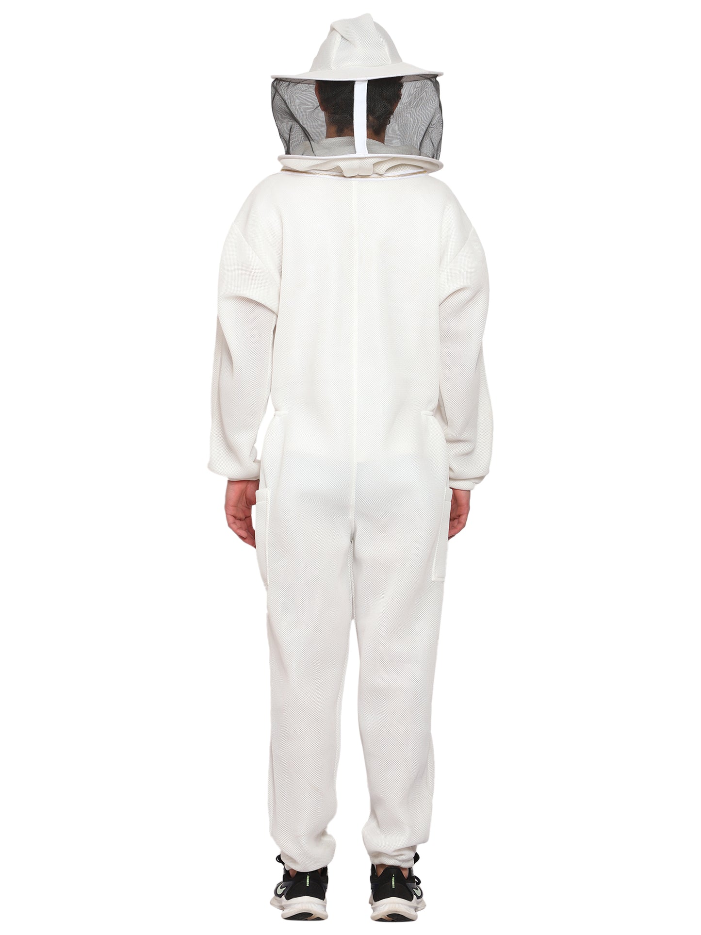 Beeattire Airmesh Ventilated beekeeping Suit White Color with Round Hood