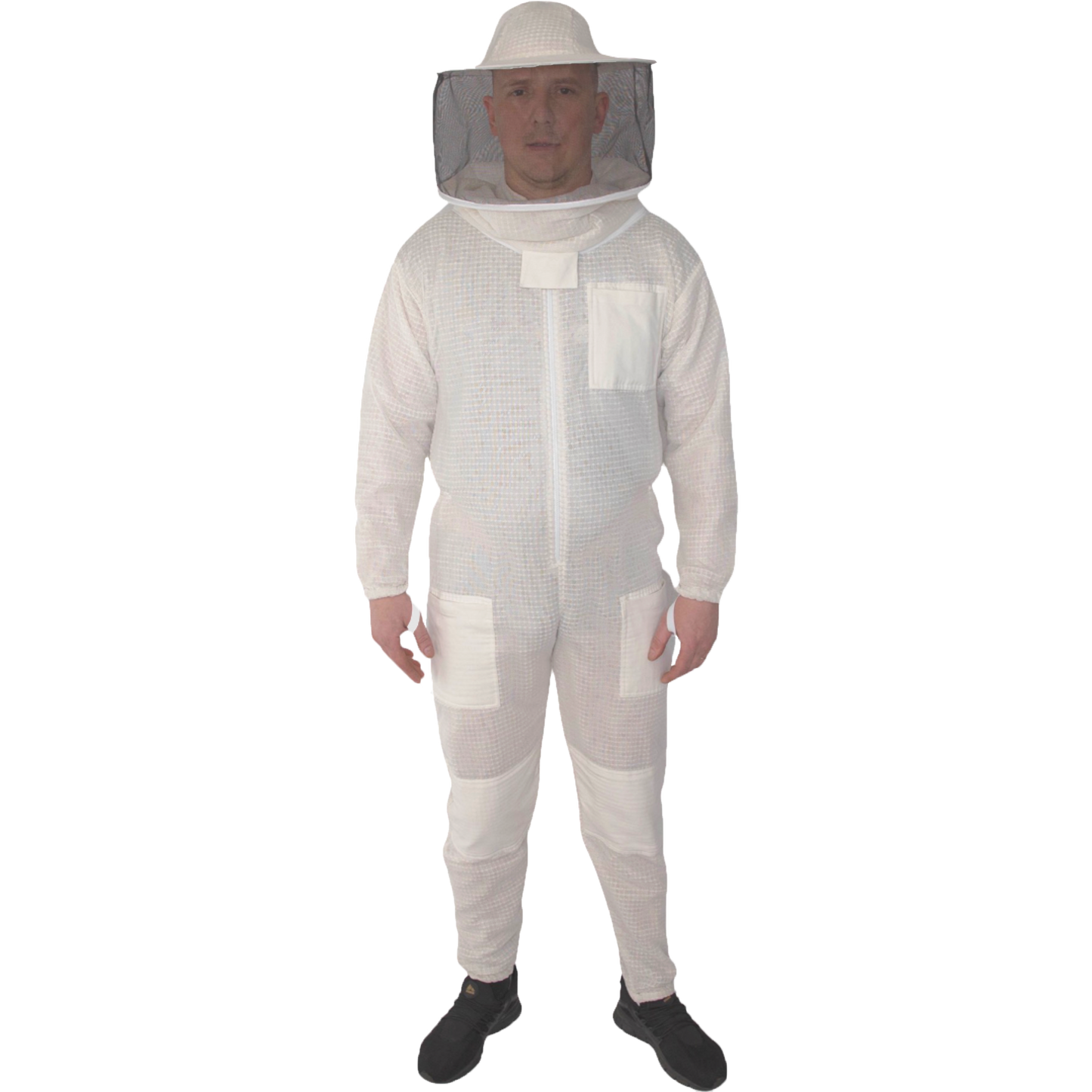 BEEATTIRE Ventilated Bee Suit 3 Layer Mesh Bee Full Beekeeping Costume YKK Zippers with Round Hood
