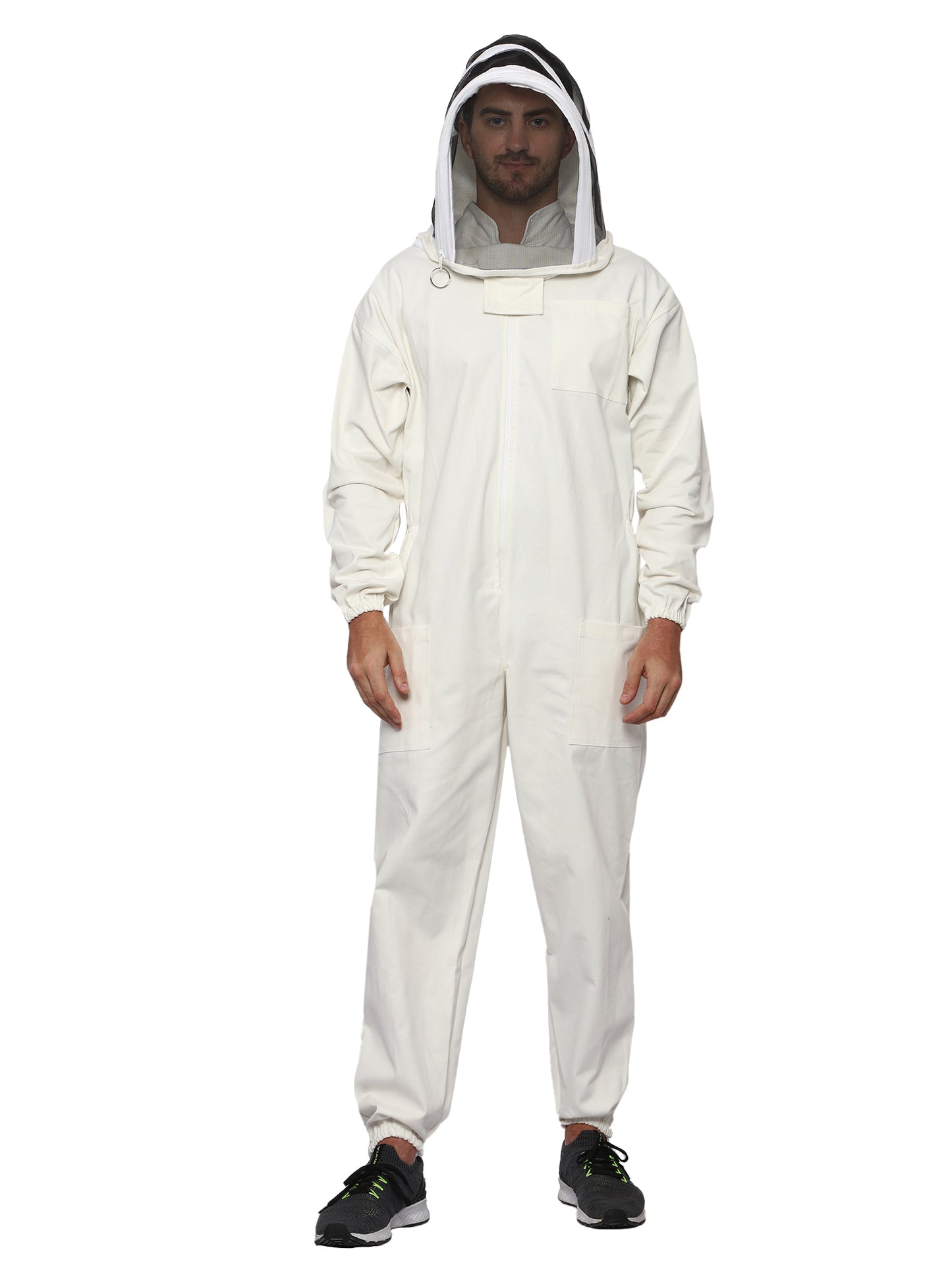 Bbeeattire Professional Beekeeper suit with Easy Veil- Thick Cotton Bee Suit Sting-Less Protection