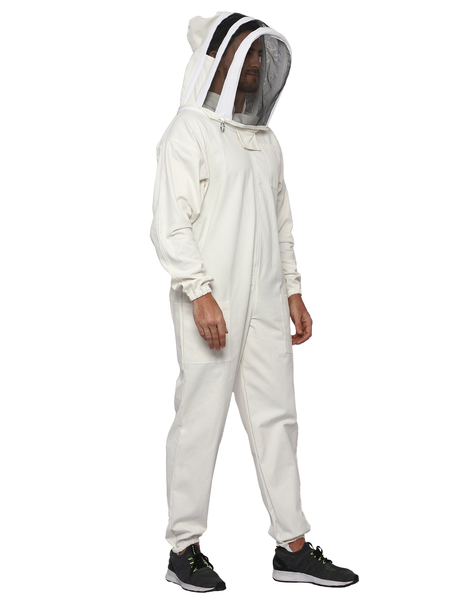 Bbeeattire Professional Beekeeper suit with Easy Veil- Thick Cotton Bee Suit Sting-Less Protection