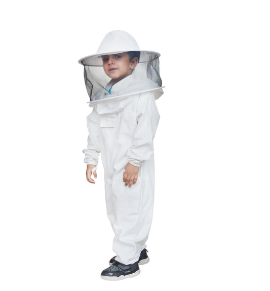 BEEATTIRE Youth Beekeeper Suit Round Hood Cotton Kids Beekeeping Suit Children Beekeeping Suit