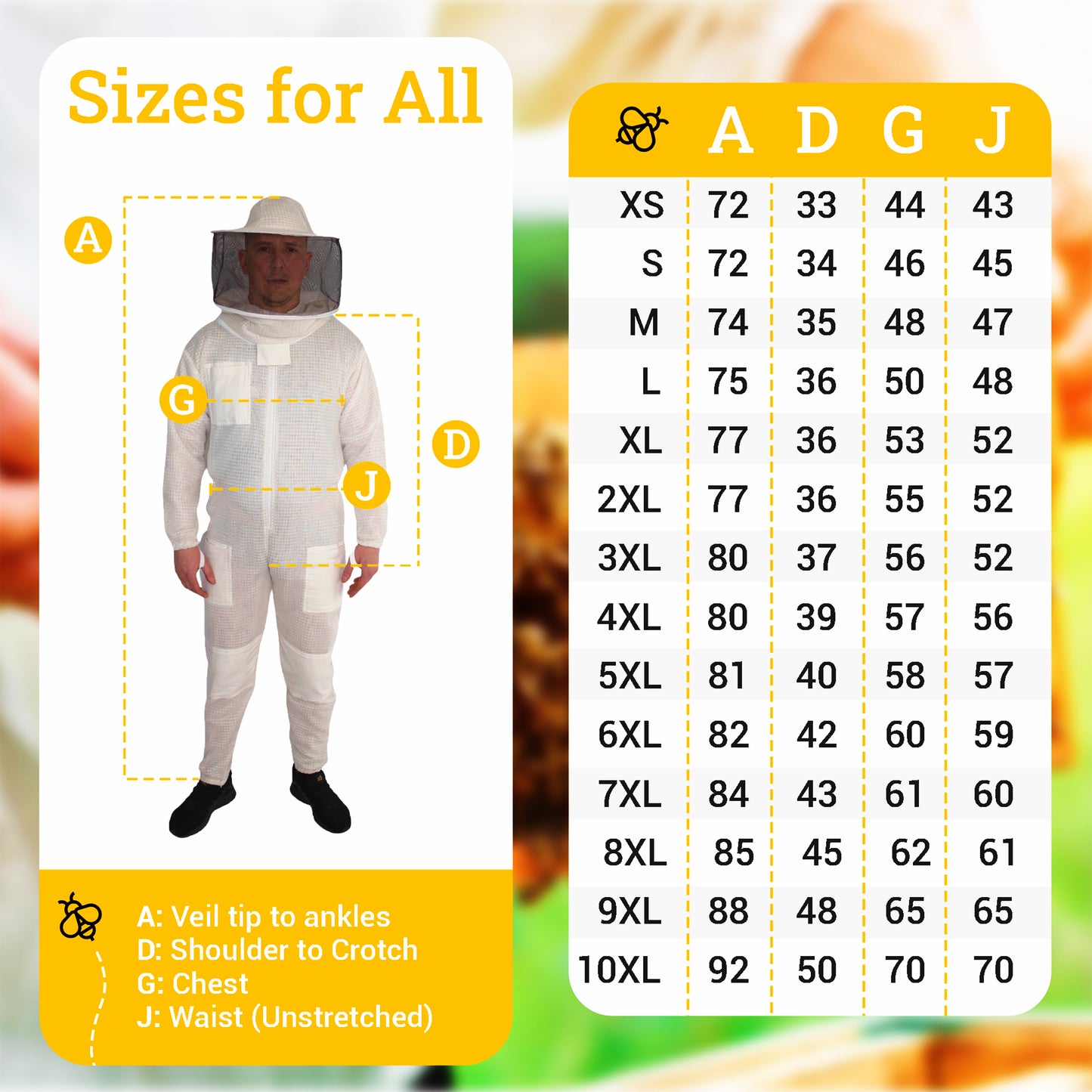 BEEATTIRE Ventilated Bee Suit 3 Layer Mesh Bee Full Beekeeping Costume YKK Zippers with Round Hood