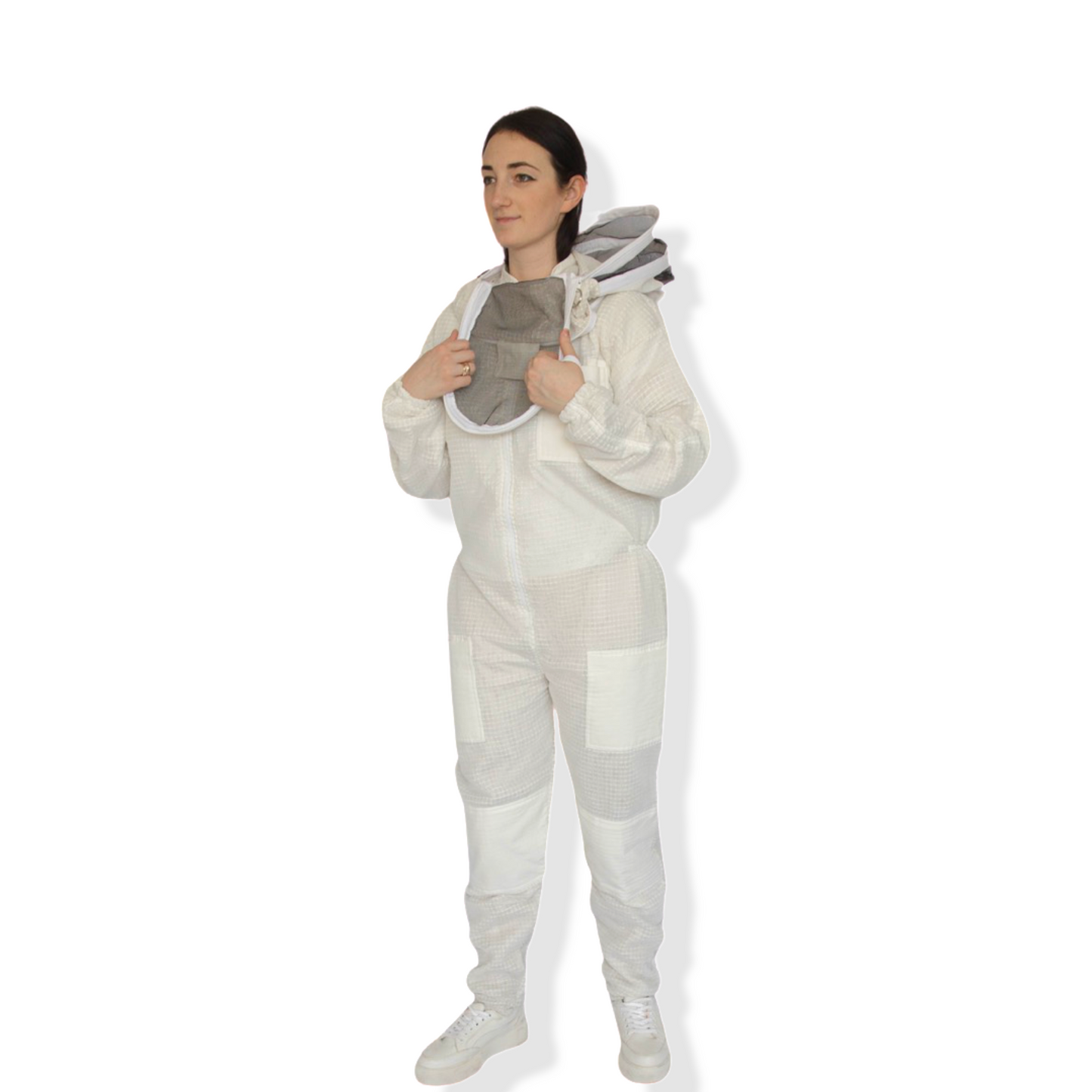 BEEATTIRE Ventilated Bee Suit 3 Layer Mesh Bee Full Beekeeping Costume YKK Zippers with Easy Veil
