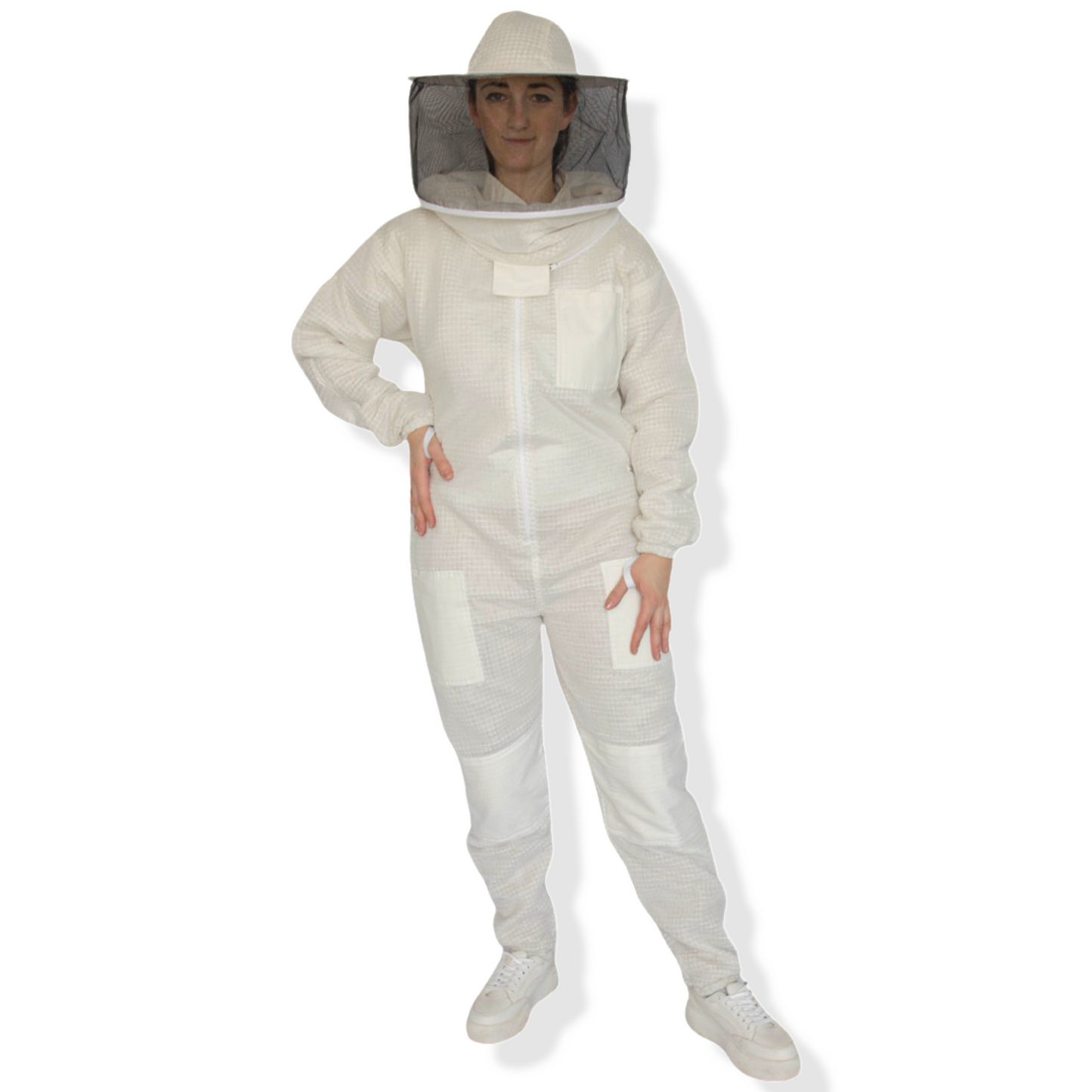 BEEATTIRE Ventilated Bee Suit 3 Layer Mesh Bee Full Beekeeping Costume YKK Zippers with Round Hood