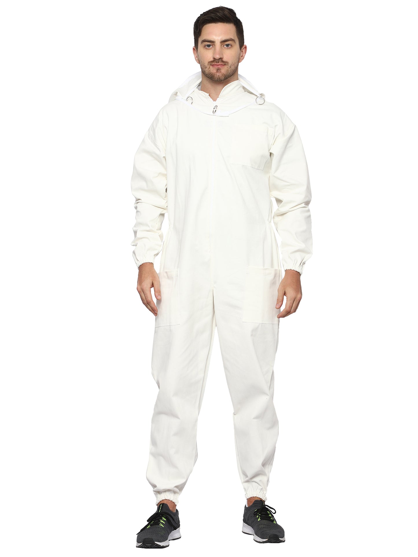 Bbeeattire Professional Beekeeper suit with Easy Veil- Thick Cotton Bee Suit Sting-Less Protection