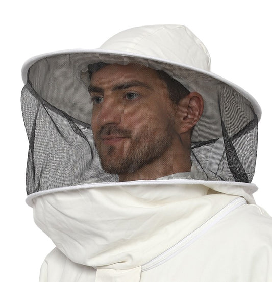 Beeattire Cotton Round Hood Veil with Ykk plastic zipper